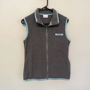 Columbia grey microfiber vest